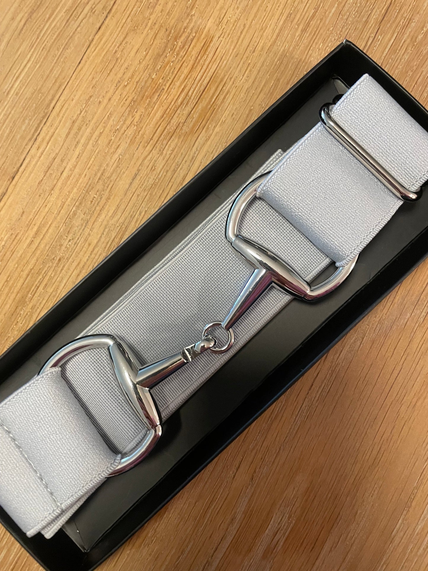 Snaffle bit Belt Grey / Silver