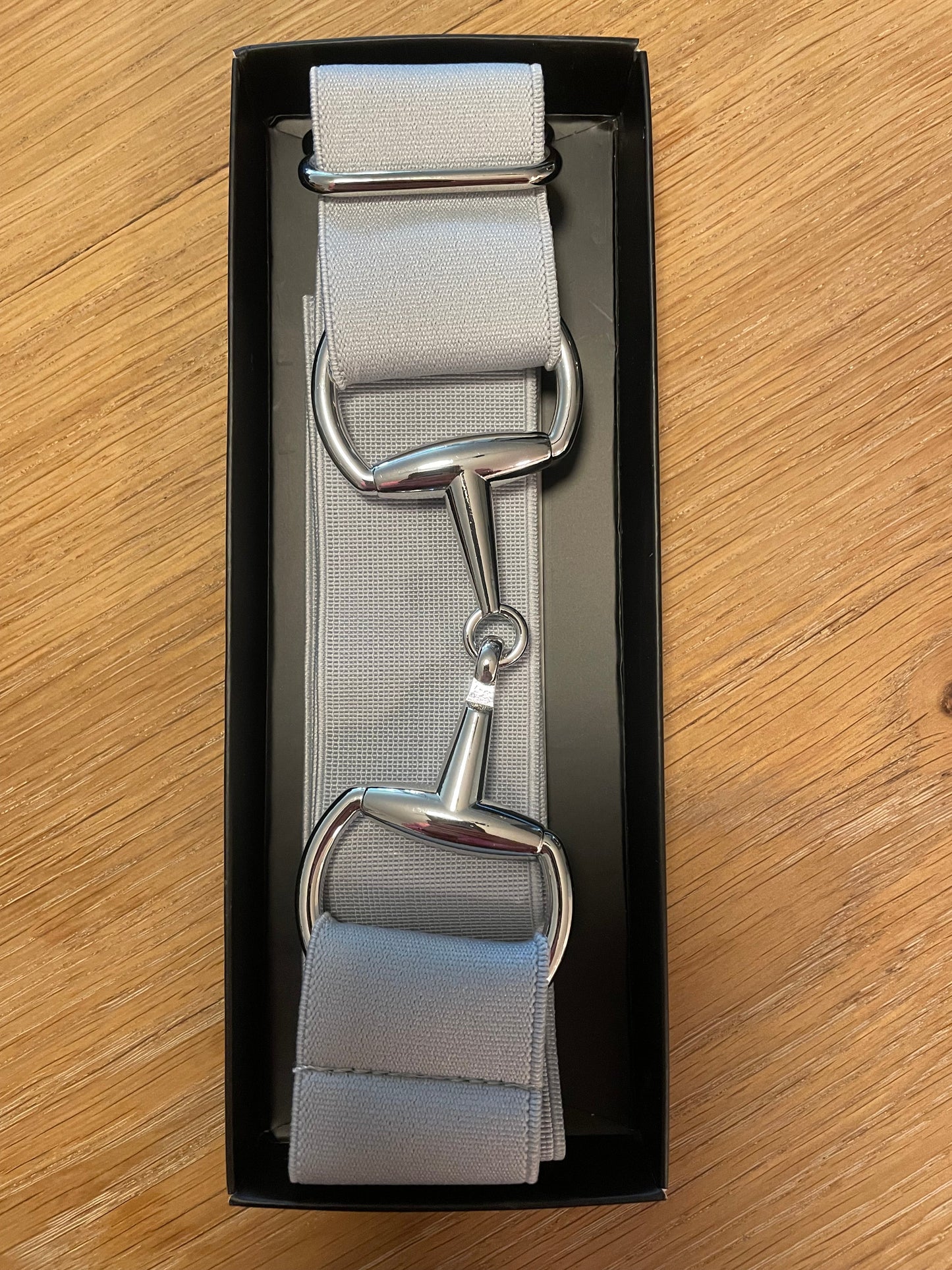 Snaffle bit Belt Grey / Silver