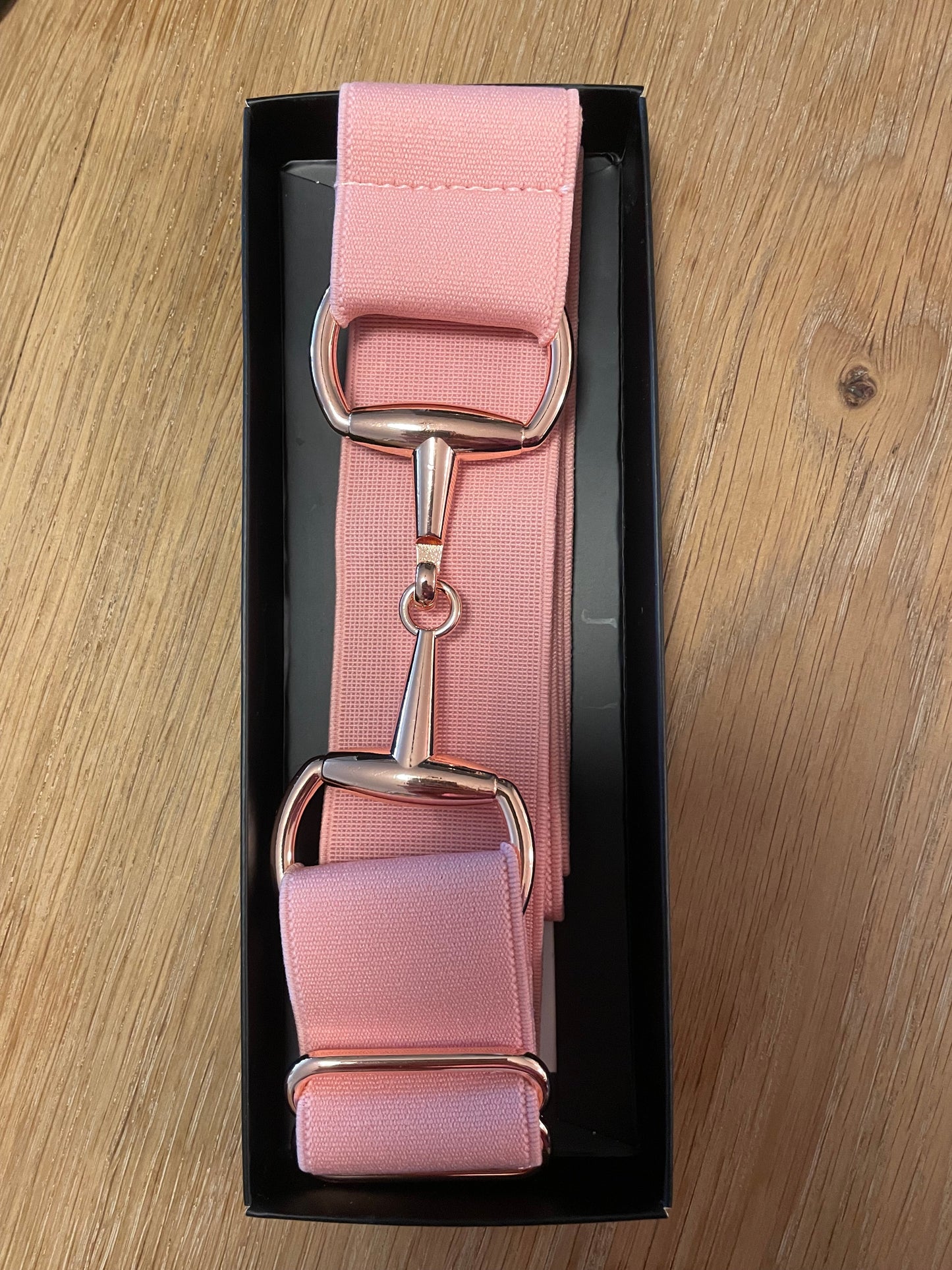 Snaffle bit Belt Pink/ rosegold