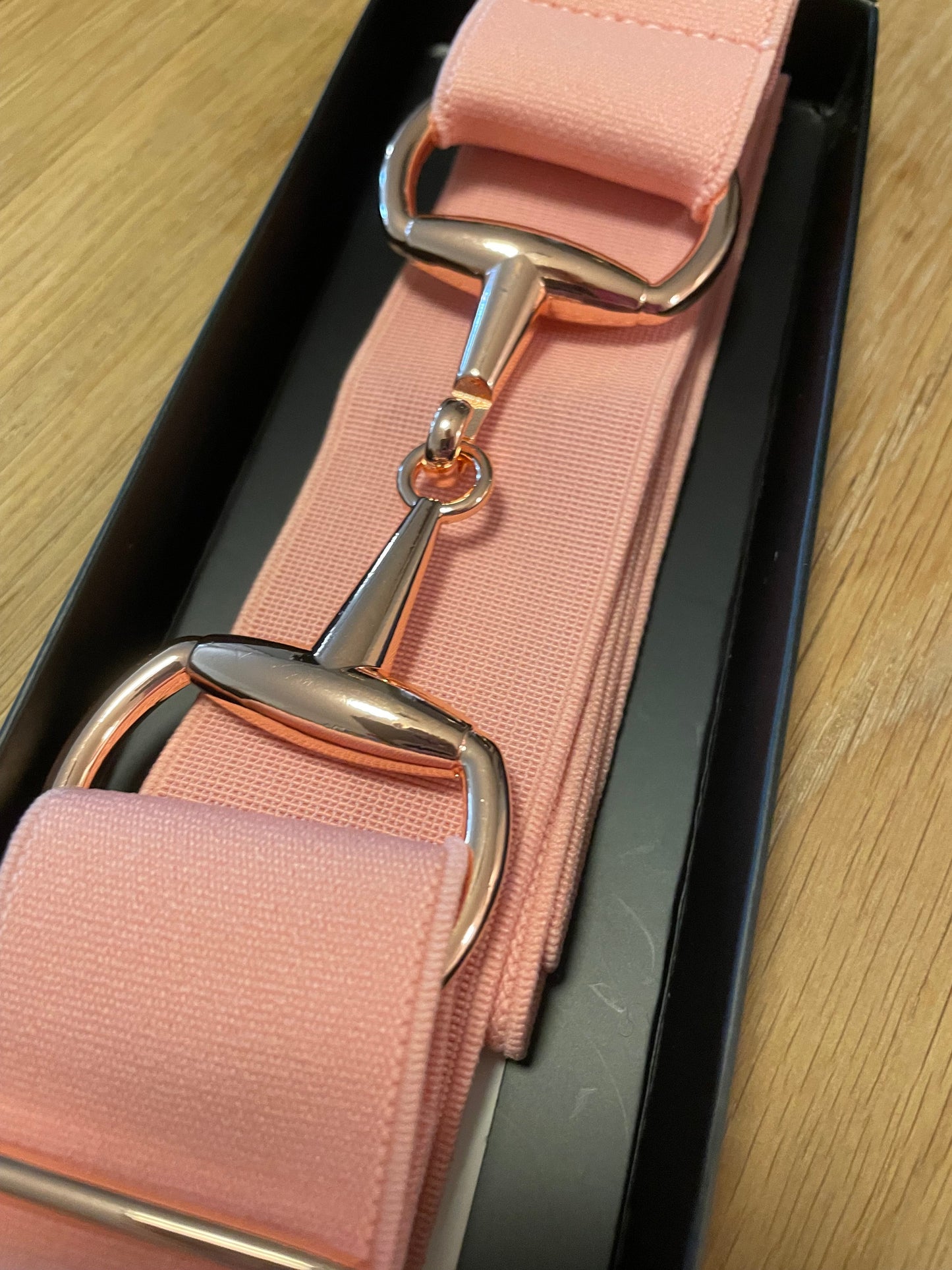 Snaffle bit Belt Pink/ rosegold