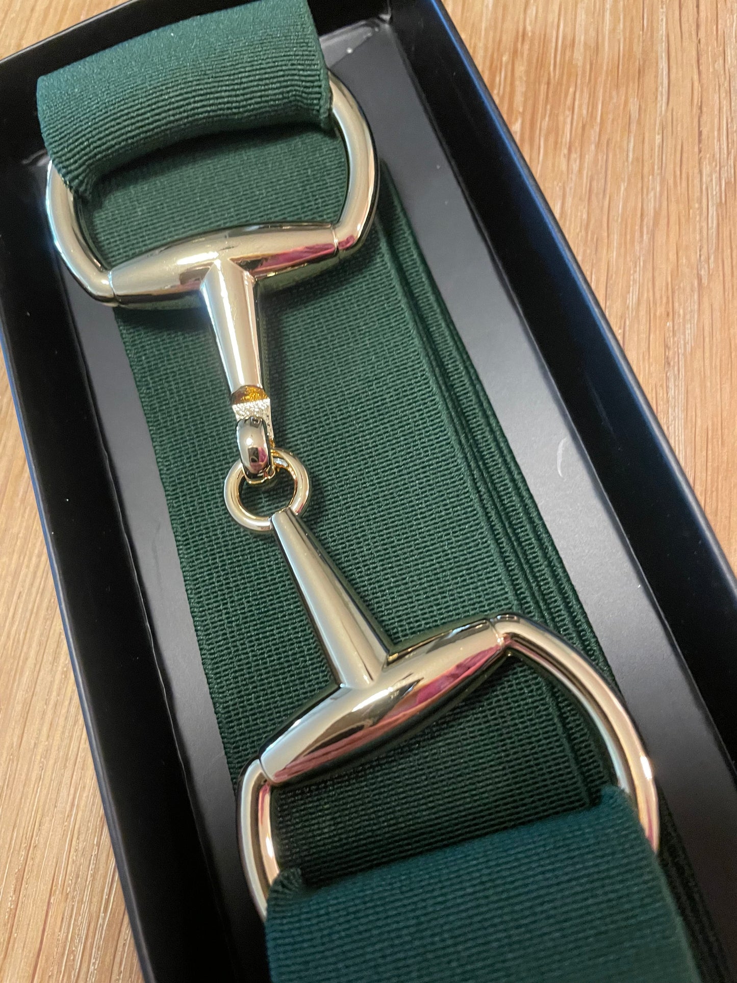 Snaffle bit Belt Green / gold