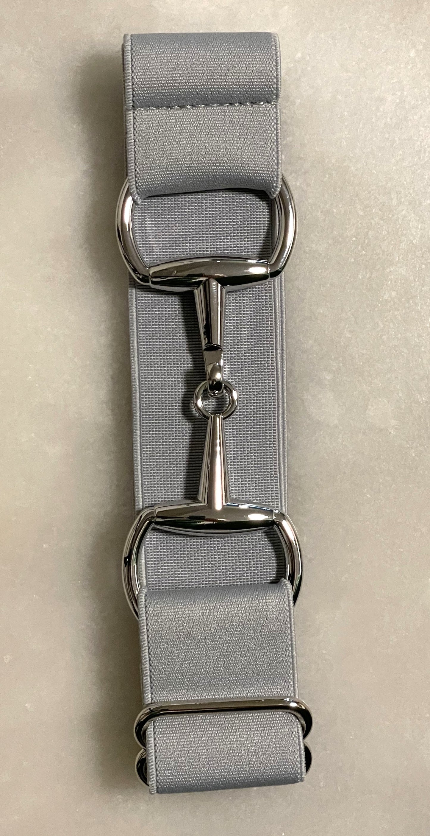 Snaffle bit Belt Grey / Silver