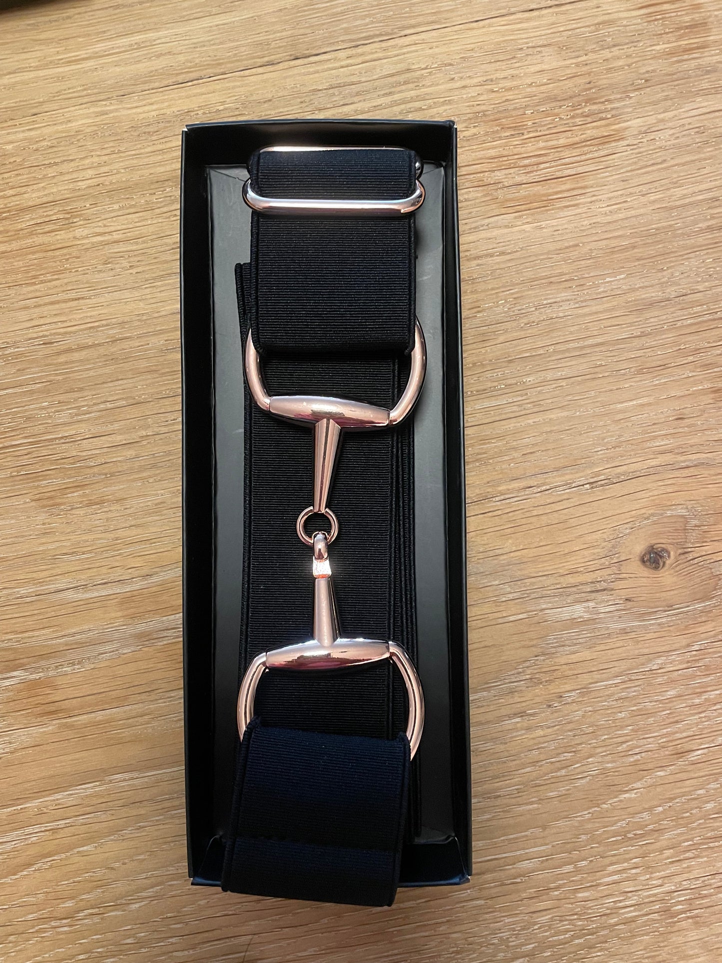 Snaffle bit belt black