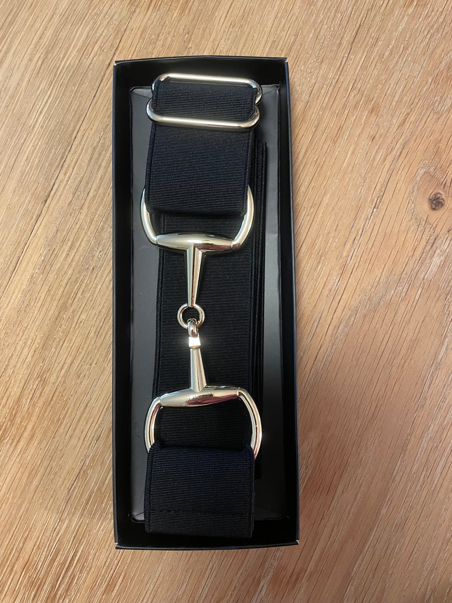 Snaffle bit belt black